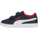 Puma Kids Smash 3.0 Trainers - Navy Blue/White