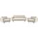 Beliani Alnes Beige Sofa 184cm 3pcs 5 Seater