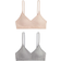 H&M Lys Beige Sort Seamless Vatteret Amme-Bh Size M