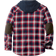 Legendary Whitetails Men's Camp Night Berber Lined Hooded Flannel Shirt Jacket - Night Racer Plaid