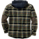 Legendary Whitetails Men's Camp Night Berber Lined Hooded Flannel Shirt Jacket - Union Plaid