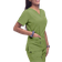 Adar Womens Pro Elevated V-Neck Scrub Top - Spring Leaf