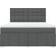 vidaXL 3294048 Grey Continental Bed 180x200cm