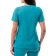 Adar Womens Pro Elevated V-Neck Scrub Top - Teal Blue