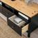 IKEA HEMNES Black/Brown/Light Brown TV-bord 148x57cm