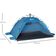 OutSunny Pop-Up Beach Tent - Blue
