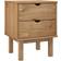 vidaXL 348576 Brown Bedside Table 15.4x17.7"