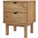 vidaXL 348576 Brown Bedside Table 15.4x17.7"