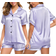 Swomog Silk Sleepwear Two Piece Pyjama Set - Lavender