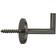 GoodHome Athens Brushed Grey Nickel Effect Curtain Tie Set of 2