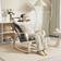 Homcom Comfortable Relax High Back Grey Rocking Chair