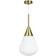 Dyberg Larsen Ballon Taklampa 21cm Opal Mässing Pendellampa