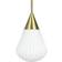 Dyberg Larsen Ballon Taklampa 21cm Opal Mässing Pendellampa