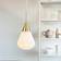 Dyberg Larsen Balloon Small Opal Brass Pendant Lamp