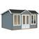 Palmako Claudia Pent Hytte 11.5 m² Lysegrå Hvid (Areal )