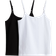 H&M Cotton Strappy Tops 2-pack - Black/White (1241630003)