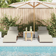 vidaXL Sun Loungers with Cushions 2 Pcs Cream White