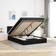 vidaXL Ottoman Frame with Mattress Black Frame Bed 144x193cm