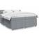 vidaXL 3287189 Light Grey Kontinentalsäng 200x200cm