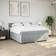 vidaXL 3287189 Light Grey Kontinentalsäng 200x200cm
