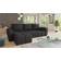 Sofnet Cleo Black Sofa 243cm 5-Sitzer