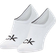 Calvin Klein Logo Invisible Socks 2-pack - White
