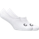 Calvin Klein Logo Invisible Socks 2-pack - White