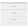 SECONIQUE Nevada White Chest of Drawer 81x71cm