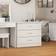 SECONIQUE Nevada White Chest of Drawer 81x71cm