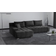 Beautysofa Draco Dark Gray Sofa 265cm 5-Sitzer