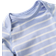 Polarn O. Pyret Striped Bodysuit with Envelope Neckline - Light Blue