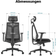 Wiltec Ergonomic Black Bürostuhl 125cm