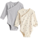 Lindex Ribbed Wrap Bodysuits 2-pack - Light Dusty Blue