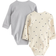 Lindex Ribbed Wrap Bodysuits 2-pack - Light Dusty Blue