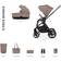 Venicci Claro 2 in 1 Pushchair Bundle Almond
