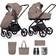 Venicci Claro 2 in 1 Pushchair Bundle Almond