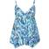 Yours Curve Wrap Tankini Top - Blue