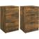 vidaXL 817052 Smoked Oak Sängbord 36x40cm 2st