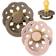 Bibs Boheme Latex Pacifier Size 2 6-18m 2-pack Dark Oak/Blush