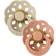 Bibs Boheme Latex Pacifier Size 2 6-18m 2-pack Vanilla/Peach