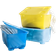 IKEA Glis Box with Lid Yellow/Blue