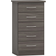 SECONIQUE Nevada Black Chest of Drawer 50x93cm