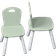 Kesper Children's Seating Set with 2 Chairs Sage Green