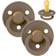 Bibs Color Pacifiers Size 2 6-18m 2-pack Dark Oak