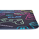 OHS Washable Supersoft Gaming Rug Black 25.6x47.2"