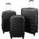 Borg Living Hardcase Suitcase 3 stk. - Black
