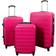 Borg Living Hardcase Suitcase Set of 3 - Pink