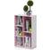 Furinno Luder 5 Cube White/Pink Book Shelf 31.5cm