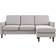 Mr. Kate Winston Light Gray Sofa 207cm 2pcs 3 Seater