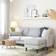 Mr. Kate Winston Light Gray Sofa 81.5" 2pcs 3 Seater